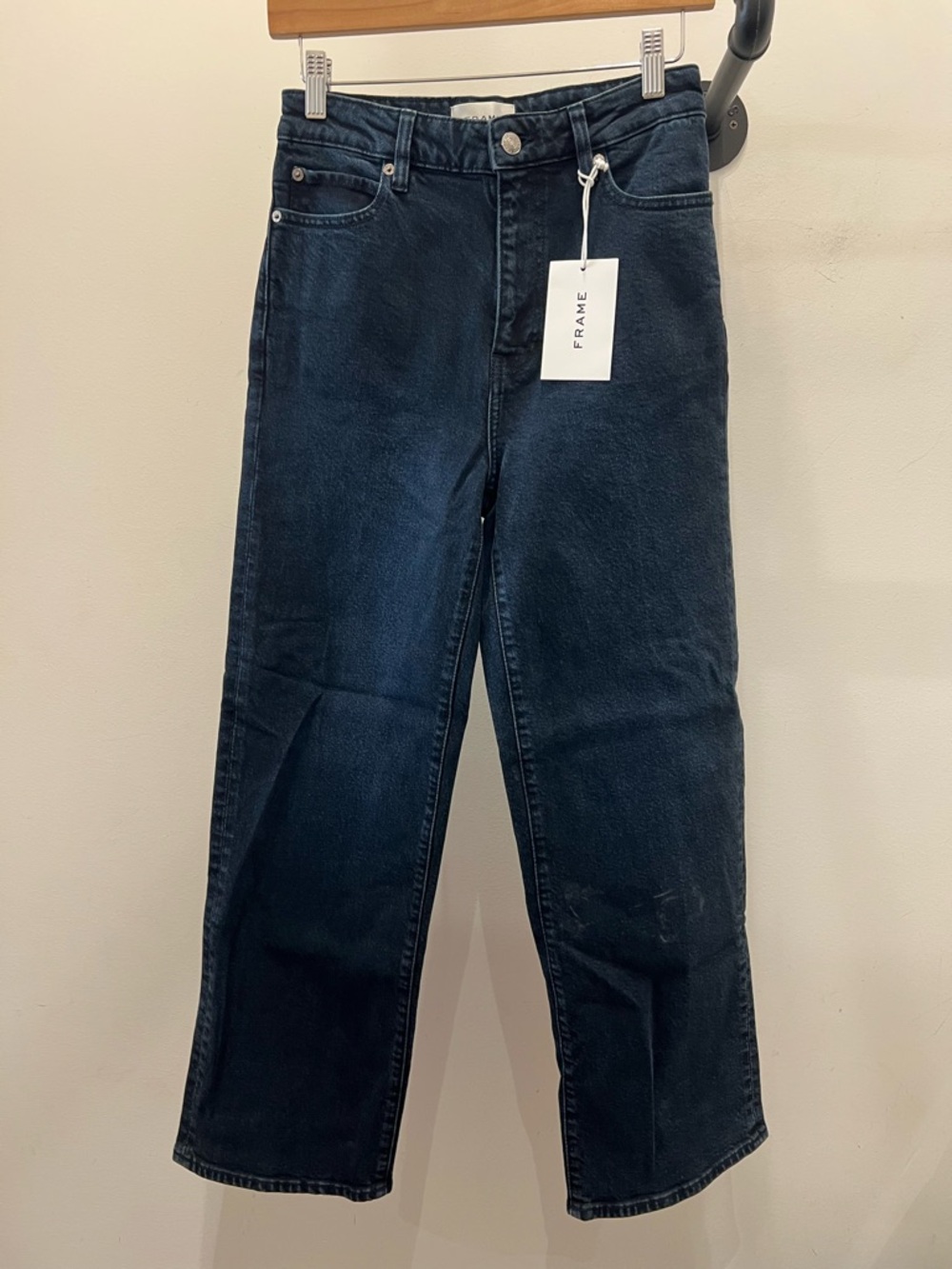 Frame Denim "The Wide" High Rise Wide Leg Jeans